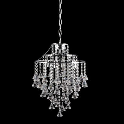 Lampa wisząca CARACAS Vitalux styl glamour kryształ kryształ