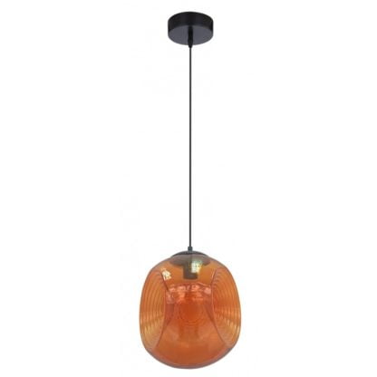 Lampa wisząca CLUB CANDELLUX 1X60W E27 pomarańczowy 31-51233