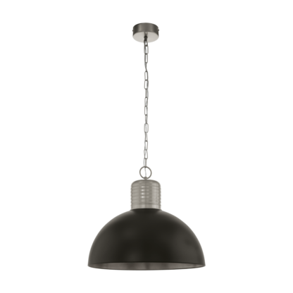 Lampa wisząca COLDRIDGE EGLO styl industrialny aluminium stal czarny 49106