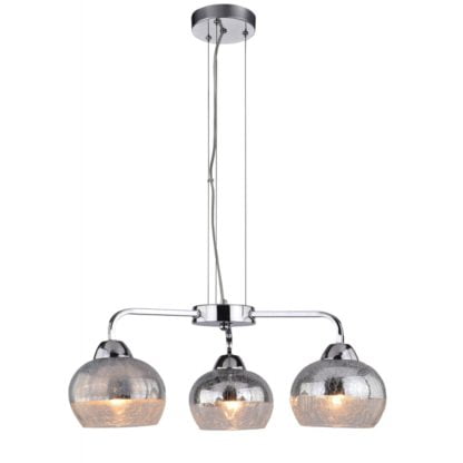 Lampa wisząca CROMINA CANDELLUX 3X60W E27 styl nowoczesny stal lakierowana chrom 33-56368