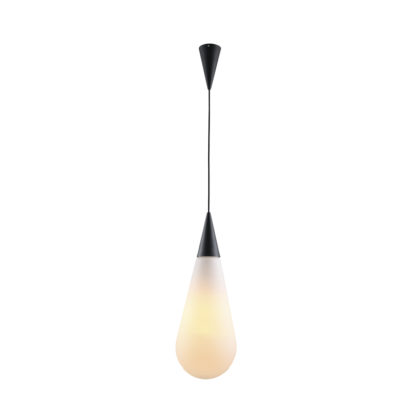 Lampa wisząca Cadera styl nowoczesny metal szkło czarny biały AZ3165