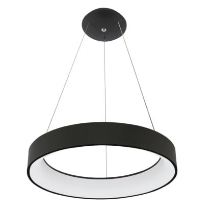Lampa wisząca Chiara ITALUX styl nowoczesny aluminium akryl czarny 3945-842RP-BK-3
