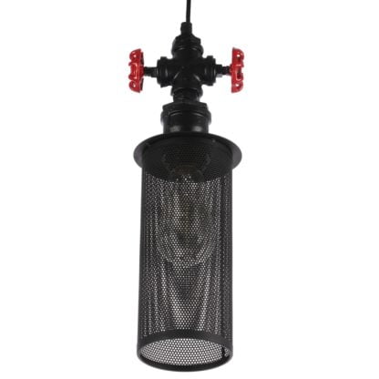 Lampa wisząca Clubbo Italux styl industrialny metal czarny MDM2848/1BK