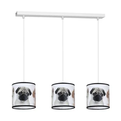 Lampa wisząca DOGS PSY 3 MILAGRO metal tworzywo sztuczne wielokolorowy MLP4292