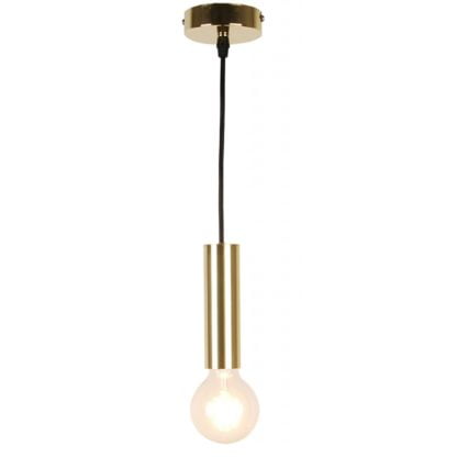 Lampa wisząca Dallas 1 S LEDEA styl nowoczesny metal złoty 50101034