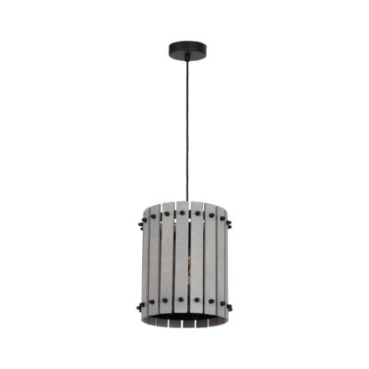 Lampa wisząca EGON MILAGRO metal drewno szary MLP3759