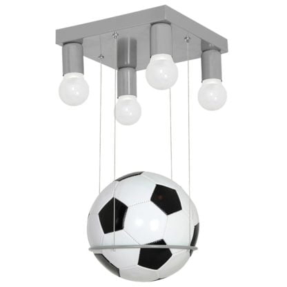 Lampa wisząca FOOTBALL PIŁKA PIŁKA 4 MILAGRO metal szary MLP942