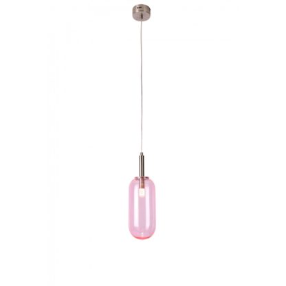 Lampa wisząca Fiuggi LEDEA styl designerski szkło różowy 50133212