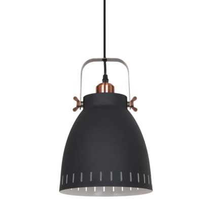 Lampa wisząca Franklin Italux styl industrialny skandynawski stal