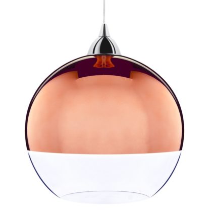 Lampa wisząca GLOBE COPPER Nowodvorski styl nowoczesny szkło tworzywo sztuczne