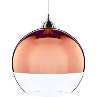 Lampa wisząca GLOBE COPPER Nowodvorski styl nowoczesny szkło tworzywo sztuczne