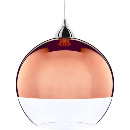 Lampa wisząca GLOBE COPPER Nowodvorski styl nowoczesny szkło tworzywo sztuczne
