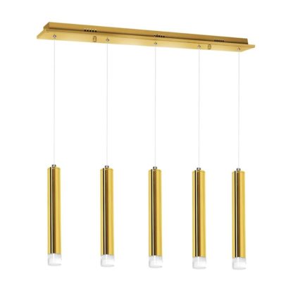 Lampa wisząca GOLDIE MILAGRO styl nowoczesny metal akryl złoty ML5715