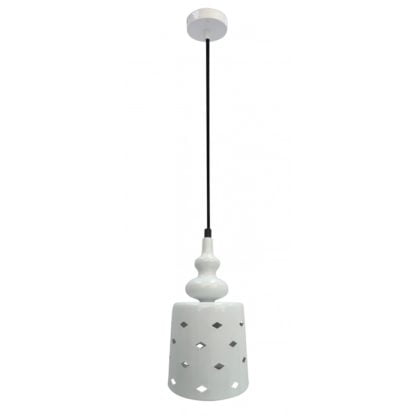 Lampa wisząca HAMP CANDELLUX 15/26 1X60W E27 biały 31-51905