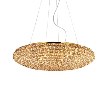 Lampa wisząca IDEALLUX KING styl glamour metal