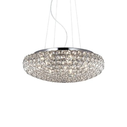 Lampa wisząca IDEALLUX KING styl glamour metal