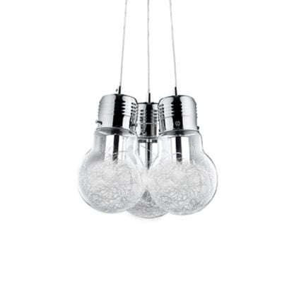 Lampa wisząca IDEALLUX LUCE MAX styl nowoczesny chrom