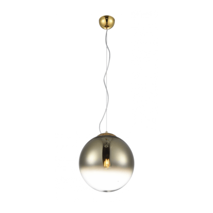 Lampa wisząca Iris 30 styl designerski metal szkło złoty AZ3132