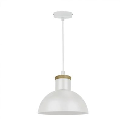 Lampa wisząca JOSE ZUMALINE styl klasyczny drewno biały P15079-D22