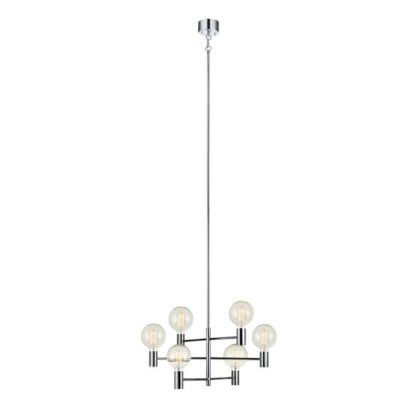 Lampa wisząca LED CAPITAL MARKSLOJD 6L chrom metal 106419