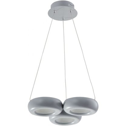 Lampa wisząca LED DECO LIGHT TYTANIO-3 GREY styl nowoczesny metal