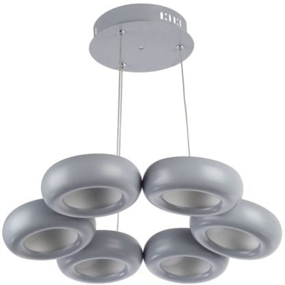 Lampa wisząca LED DECO LIGHT TYTANIO-6 GREY styl nowoczesny metal