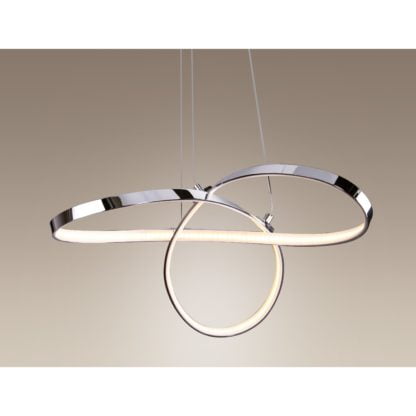 Lampa wisząca LED INFINITY Maxlight styl glamour kryształ metal akryl