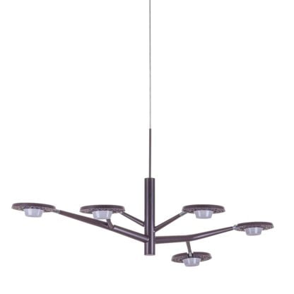 Lampa wisząca LED Kresyda Italux styl designerski nowoczesny metal tworzywo sztuczne brązowy AD16014-6B DARK COFFEE