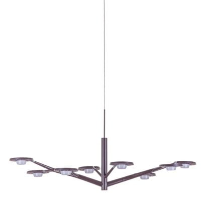 Lampa wisząca LED Kresyda Italux styl designerski nowoczesny metal tworzywo sztuczne brązowy AD16014-9 DARK COFFEE