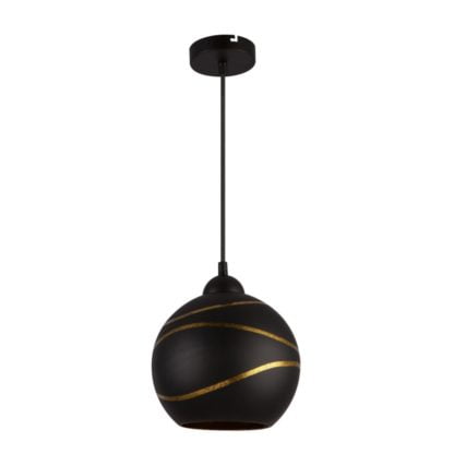 Lampa wisząca LOMMY GLOBO styl klasyczny metal szkło 54005H