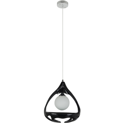 Lampa wisząca LOYA ELEM styl designerski czarny metal tworzywo sztuczne 6710/1 BLACK