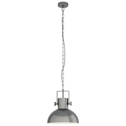 Lampa wisząca LUBENHAM 1 EGLO styl industrialny stal nikiel 43167