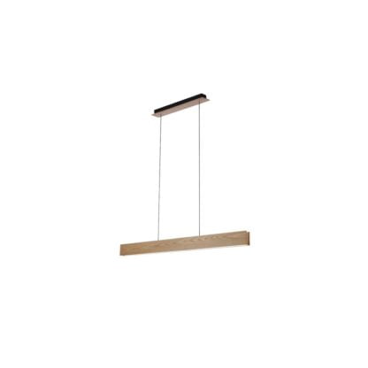 Lampa wisząca Laria Wood AZZARDO styl industrialny drewno akryl AZ2700
