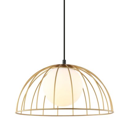 Lampa wisząca Louis ITALUX styl nowoczesny stal szkło złoty MDM-3761/1M GD