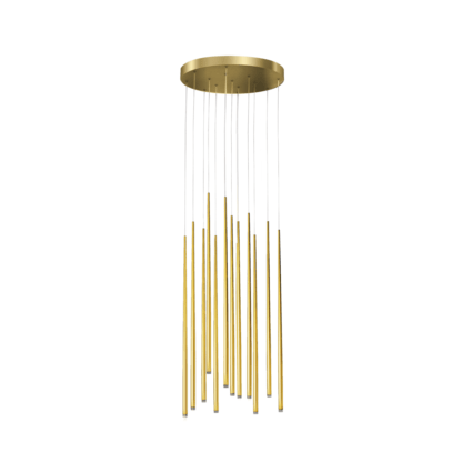 Lampa wisząca Louise 12 styl minimalistyczny metal akryl złoty AZ3420