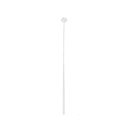 Lampa wisząca Louise styl minimalistyczny metal akryl biały AZ3157