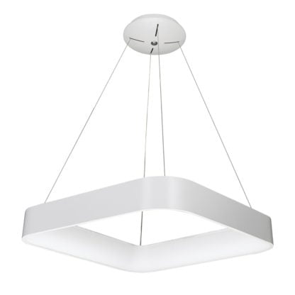 Lampa wisząca Luigi ITALUX styl nowoczesny aluminium akryl biały 3945-850SQP-WH-3