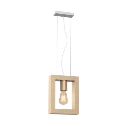 Lampa wisząca MACK MILAGRO styl rustykalny drewno metal drewniany MLP5463