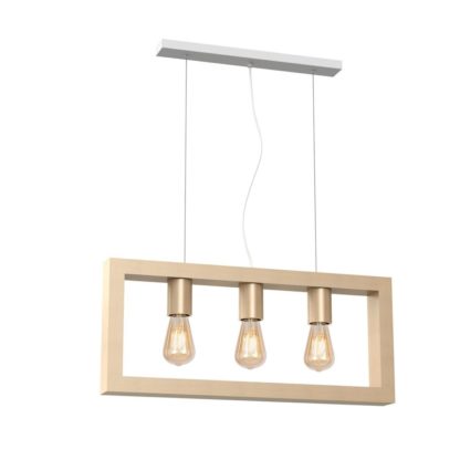 Lampa wisząca MACK MILAGRO styl rustykalny drewno metal drewniany MLP5464