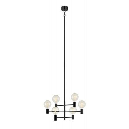 Lampa wisząca MARKSLOJD CAPITAL styl nowoczesny metal czarny 107281