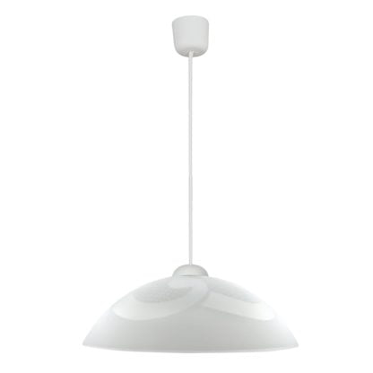 Lampa wisząca MONTI 30 CANDELLUX 1X60W E27 szkło plastik biały chrom 31-54234