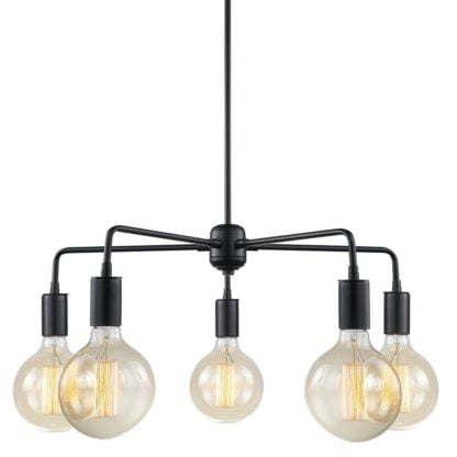 Lampa wisząca Malene Italux styl industrialny stal