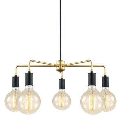 Lampa wisząca Malene Italux styl industrialny stal