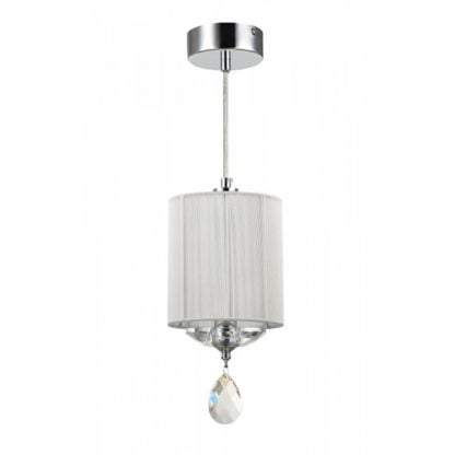 Lampa wisząca Maytoni Miraggio styl nowoczesny organza chrom