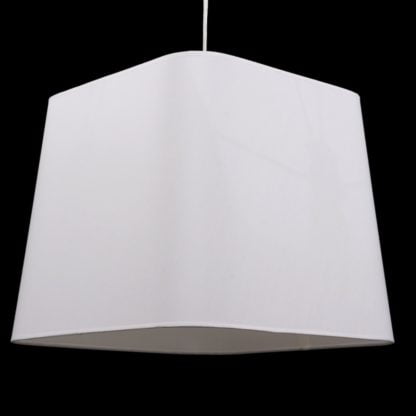 Lampa wisząca Mito Italux styl nowoczesny metal tkanina biały MA04581C-001-01