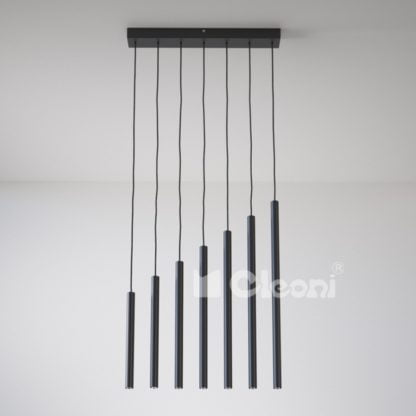 Lampa wisząca NER CLEONI styl nowoczesny metal czarny 1120094
