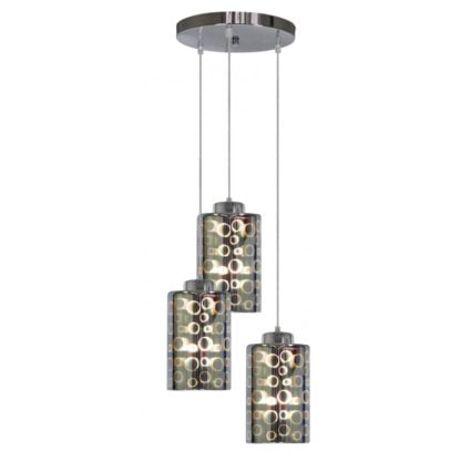 Lampa wisząca NOCTURNO CANDELLUX 3X40W E27 CHROM 33-57747