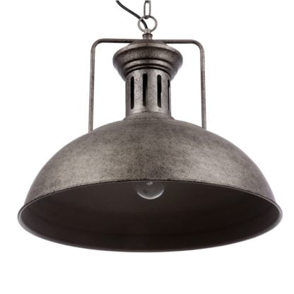 Lampa wisząca Nadia Italux styl industrialny metal czarny szary MDM-2647/1 GR+BK