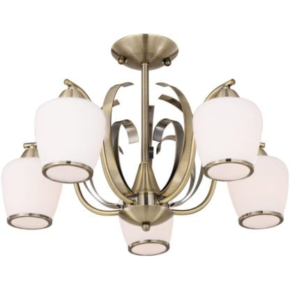 Lampa wisząca OPERA CANDELLUX 5X60W E27 PATYNA 35-54968