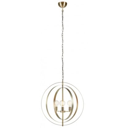 Lampa wisząca ORBIT MARKSLOJD styl designerski metal złota patyna 107941